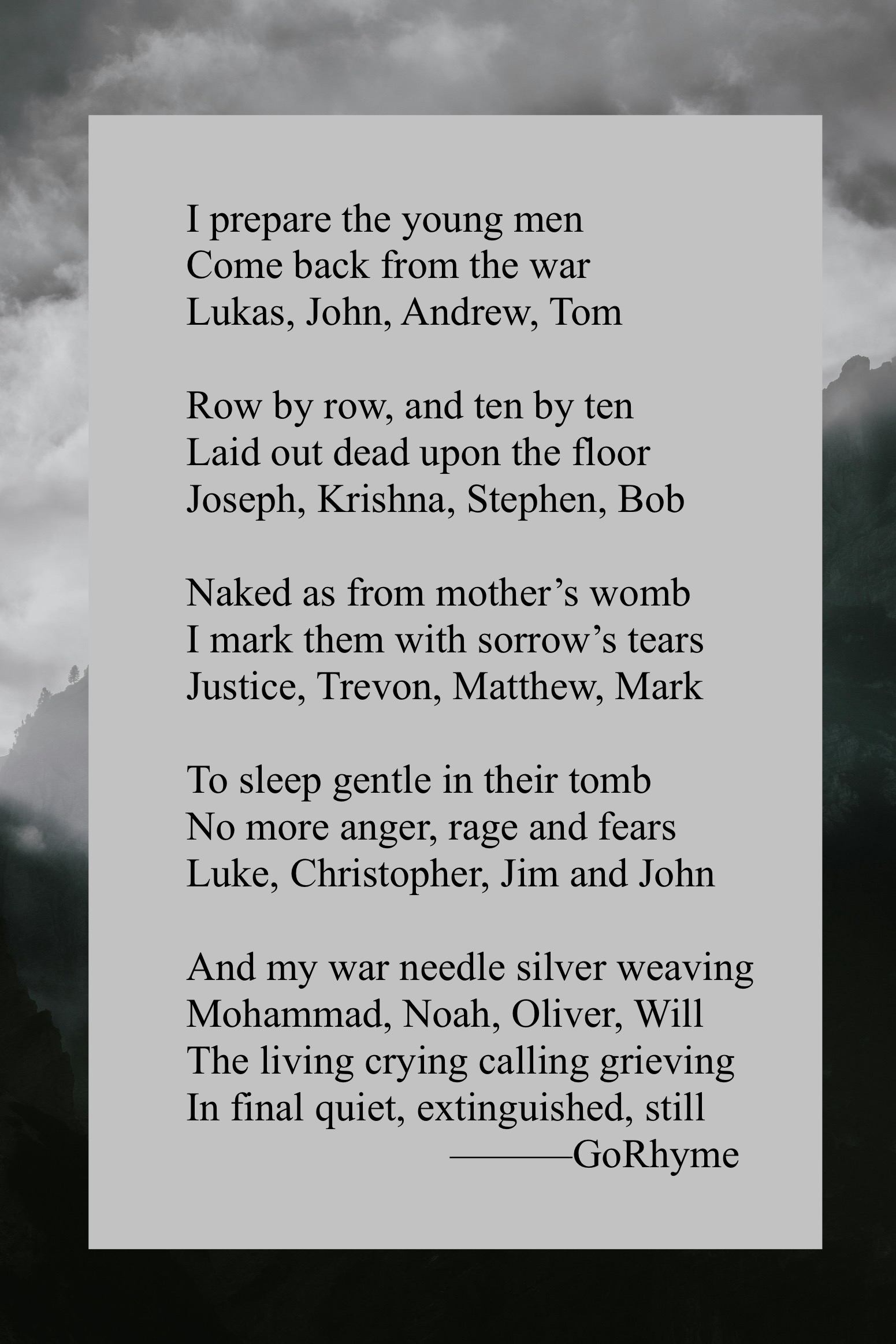 Poetry by Kelly Gray